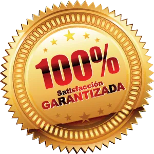 logo de 100% satisfacción garantizada