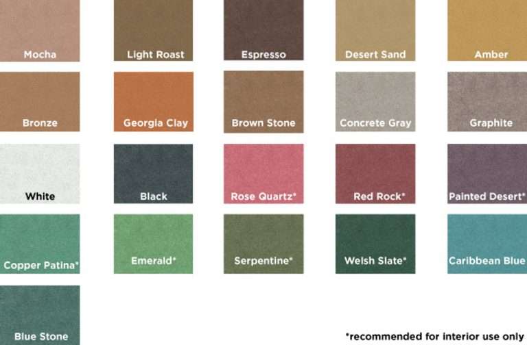 colores para el pulido de cemento