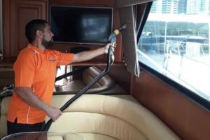 limpieza de cortinas de barcos