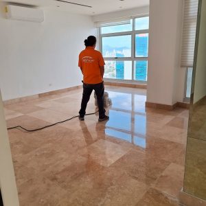 Pulido de piso de marmol