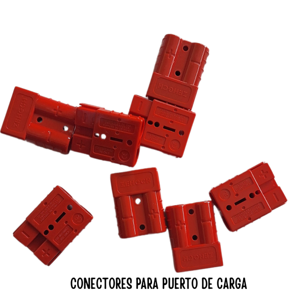 Conector de batería 120A Conector de batería Conexión rápida Conectores de alimentación modulares Desconexión rápida (rojo)